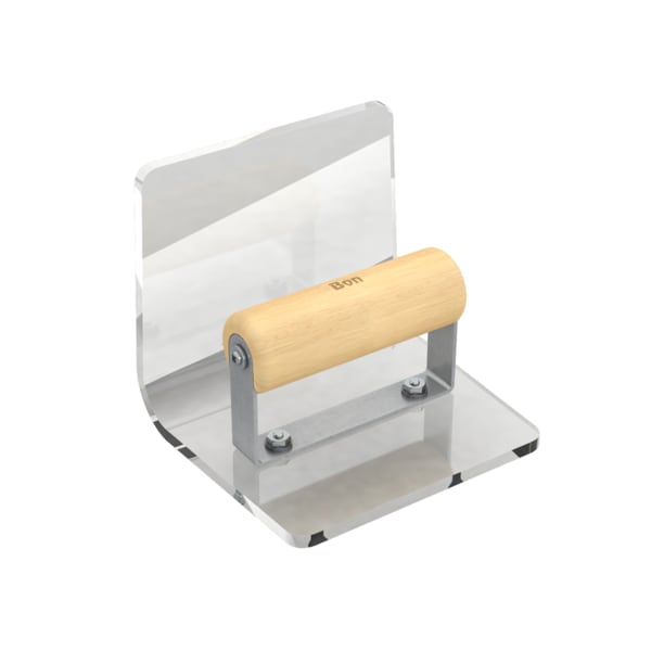Step Tool, Plex Inside 6" X 5", 3/4" Radius 5" Lip Wood Handle
